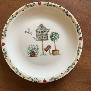 Thompson pottery, birdhouse plate